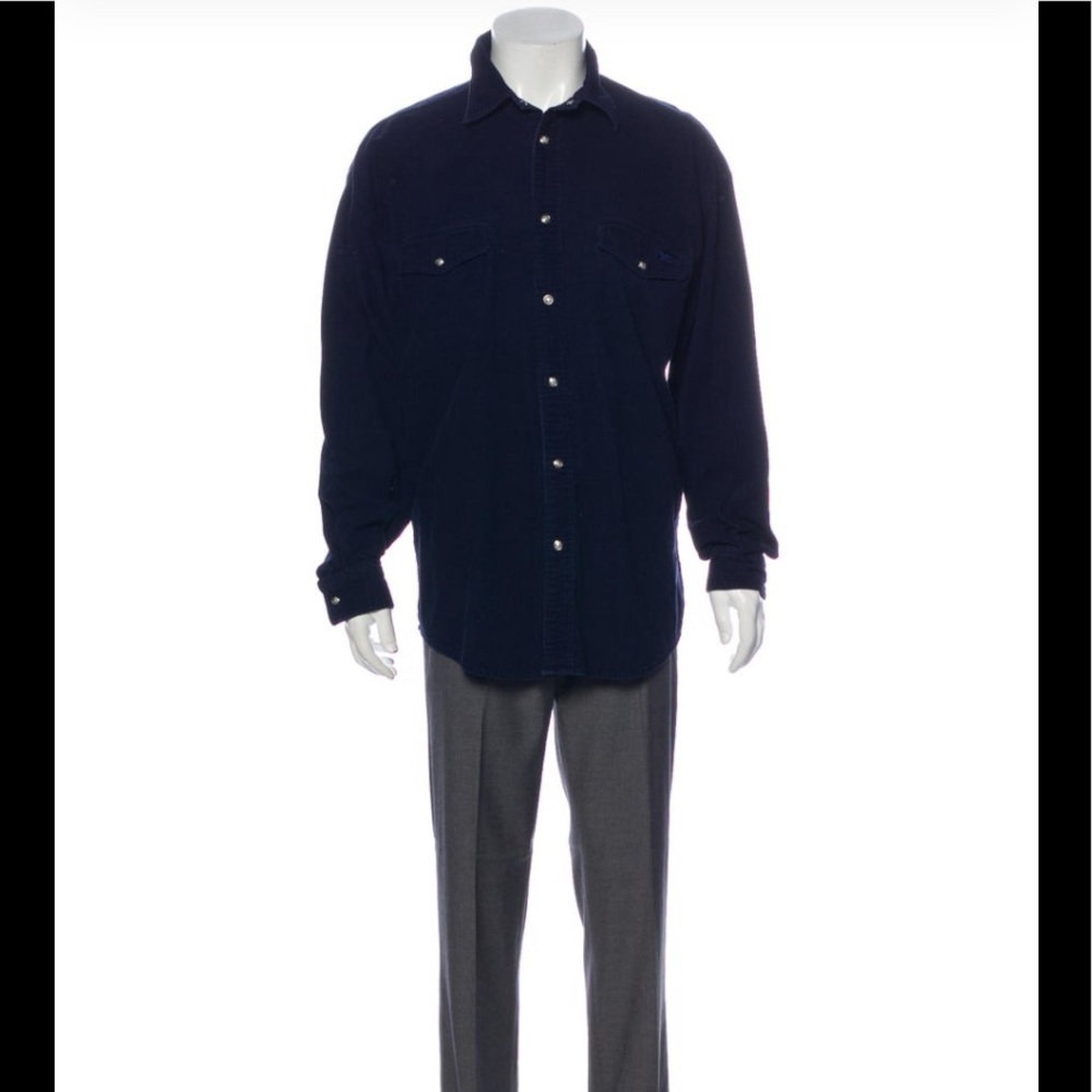 Versace Sport Corduroy Long Sleeve Shirt. S: XL